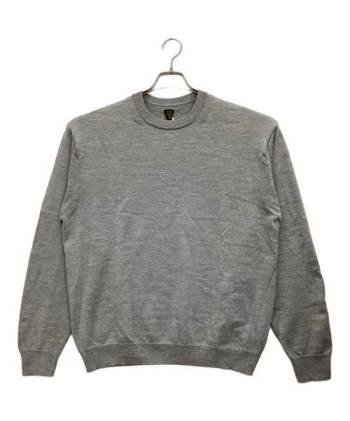 BATONER（バトナ―）BATONER (バトナ―) ALASHAN CASHMERE CREW NECK グレー サイズ:3の古着・服飾アイテム