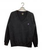 Needlesニードルズ）の古着「L/S V NECK SWEAT C/PE JERSEY」｜ブラック