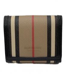 BURBERRY LONDON（バーバリーロンドン）の古着「3つ折り財布」｜ブラウン×ブラック