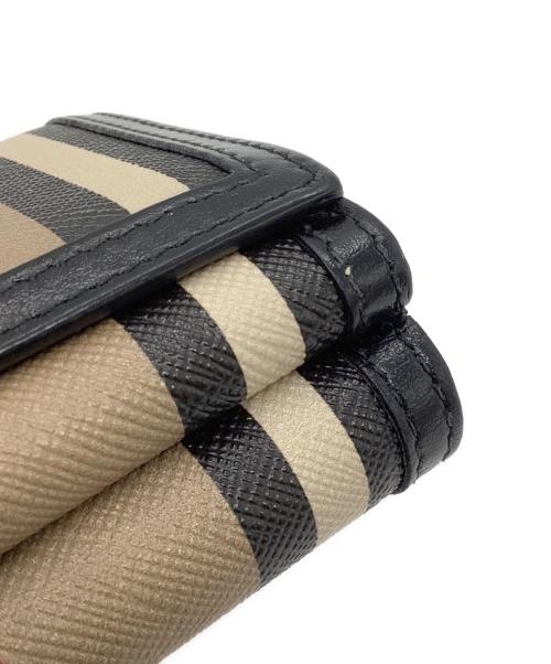 BURBERRY LONDON（バーバリーロンドン）BURBERRY LONDON (バーバリーロンドン) 3つ折り財布 ブラウン×ブラックの古着・服飾アイテム