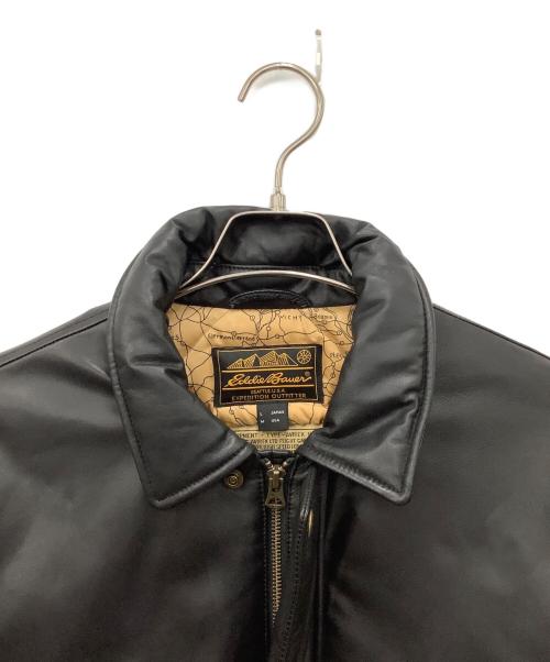 Eddie Bauer（エディーバウアー）Eddie Bauer (エディーバウアー) AVIREX (アヴィレックス) ダウンジャケット ブラック サイズ:Lの古着・服飾アイテム