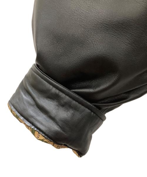 Eddie Bauer（エディーバウアー）Eddie Bauer (エディーバウアー) AVIREX (アヴィレックス) ダウンジャケット ブラック サイズ:Lの古着・服飾アイテム