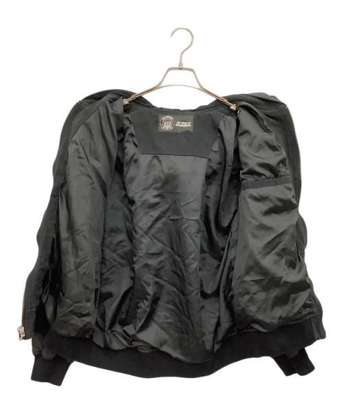 AVIREX（アヴィレックス）AVIREX (アヴィレックス) LEATHER PATCH DUCK HOOD JACKET ブラック サイズ:Mの古着・服飾アイテム