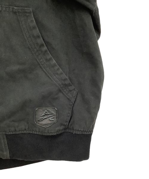 AVIREX（アヴィレックス）AVIREX (アヴィレックス) LEATHER PATCH DUCK HOOD JACKET ブラック サイズ:Mの古着・服飾アイテム