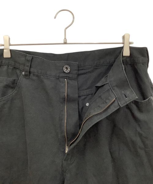AVIREX（アヴィレックス）AVIREX (アヴィレックス) LEATHER PATCH DUCK DOUBLE KNEE PANTS ブラック サイズ:XLの古着・服飾アイテム