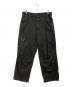 AVIREX（アヴィレックス）の古着「LEATHER PATCH DUCK DOUBLE KNEE PANTS」｜ブラック