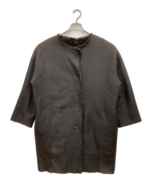 DAMA collection（ダーマコレクション）DAMA collection (ダーマコレクション) ムートンコート ブラウン サイズ:2の古着・服飾アイテム