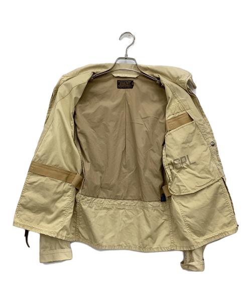 POLO RALPH LAUREN（ポロ・ラルフローレン）POLO RALPH LAUREN (ポロ・ラルフローレン) サマーフライトジャケット ベージュ サイズ:Sの古着・服飾アイテム