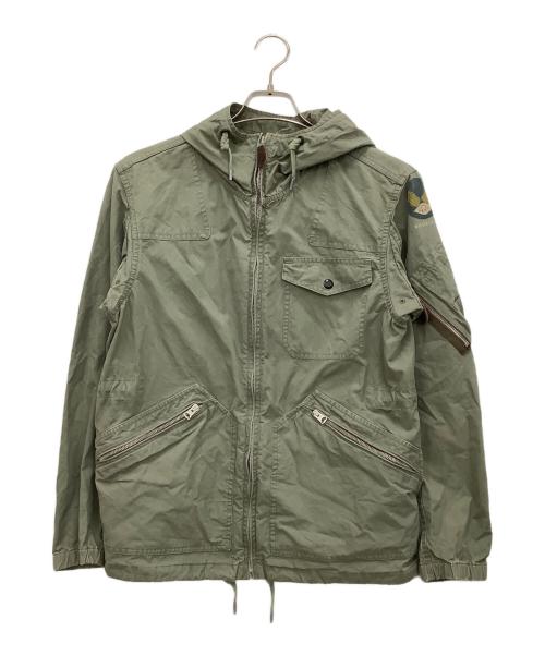 RRL（ダブルアールエル）RRL (ダブルアールエル) ベンタイルポップオーバージャケット グリーン サイズ:Sの古着・服飾アイテム