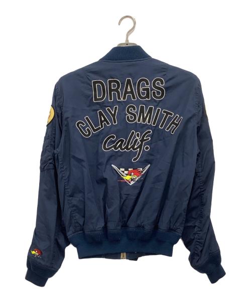 CLAY SMITH（クレイスミス）CLAY SMITH (クレイスミス) ブルゾン ネイビー サイズ:Mの古着・服飾アイテム