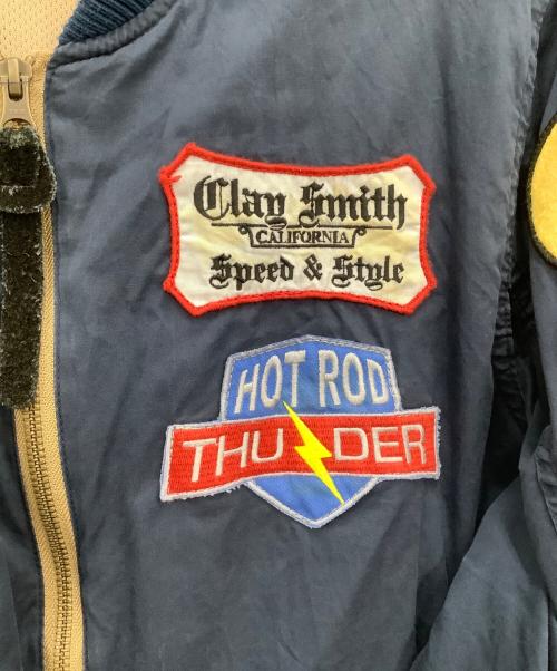 CLAY SMITH（クレイスミス）CLAY SMITH (クレイスミス) ブルゾン ネイビー サイズ:Mの古着・服飾アイテム
