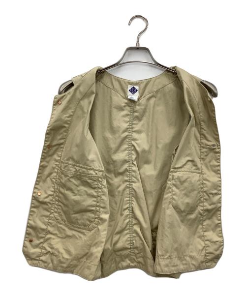 POST O'ALLS（ポストオーバーオールズ）POST O'ALLS (ポストオーバーオールズ) ベスト ベージュ サイズ:Sの古着・服飾アイテム