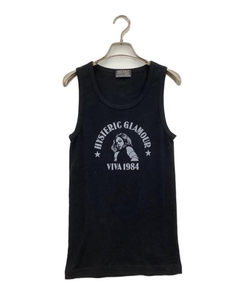 Hysteric Glamour（ヒステリックグラマー）Hysteric Glamour (ヒステリックグラマー) ノースリーブカットソー ブラック サイズ:FREEの古着・服飾アイテム