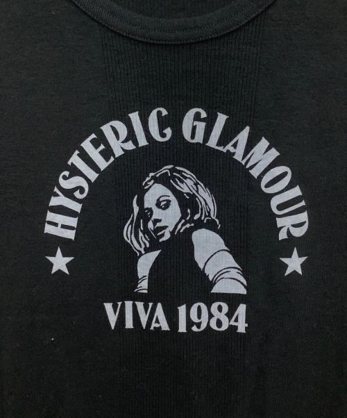 Hysteric Glamour（ヒステリックグラマー）Hysteric Glamour (ヒステリックグラマー) ノースリーブカットソー ブラック サイズ:FREEの古着・服飾アイテム