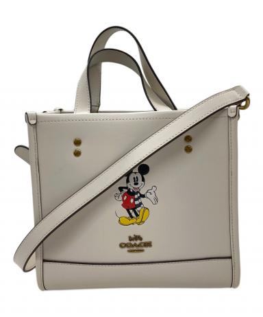 新品COACHコーチディズニーショルダーバッグレザーDisneyタグ付正規品 中古・古着通販】COACH (コーチ) Disney (ディズニー) ショルダー