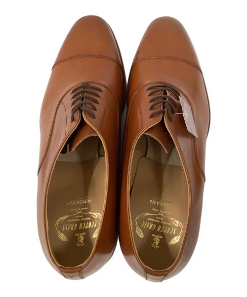 SCOTCH GRAIN（スコッチグレイン）SCOTCH GRAIN (スコッチグレイン) ストレートチップシューズ ブラウン サイズ:27の古着・服飾アイテム