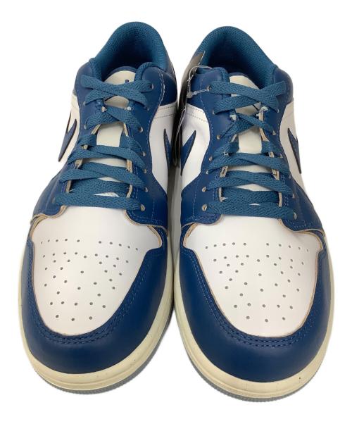 NIKE（ナイキ）NIKE (ナイキ) エアジョーダン1 LOW SE ホワイト×ブルー サイズ:28の古着・服飾アイテム