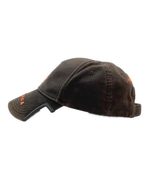 BALENCIAGA（バレンシアガ）BALENCIAGA (バレンシアガ) Burning Unity Cap ダークブラウンの古着・服飾アイテム