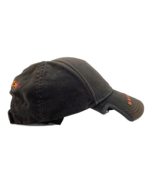 BALENCIAGA（バレンシアガ）BALENCIAGA (バレンシアガ) Burning Unity Cap ダークブラウンの古着・服飾アイテム