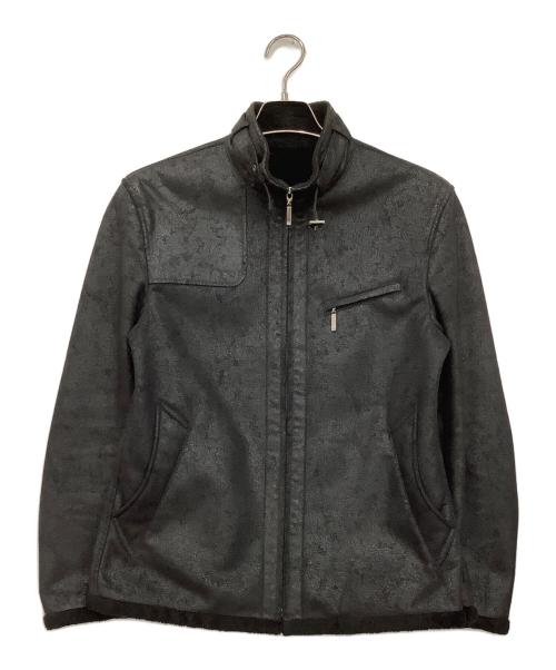 BURBERRY BLACK LABEL（バーバリーブラックレーベル）BURBERRY BLACK LABEL (バーバリーブラックレーベル) ムートンジャケット ブラック サイズ:Mの古着・服飾アイテム