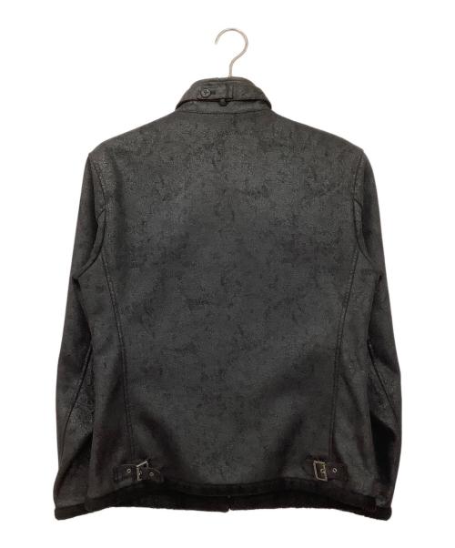 BURBERRY BLACK LABEL（バーバリーブラックレーベル）BURBERRY BLACK LABEL (バーバリーブラックレーベル) ムートンジャケット ブラック サイズ:Mの古着・服飾アイテム