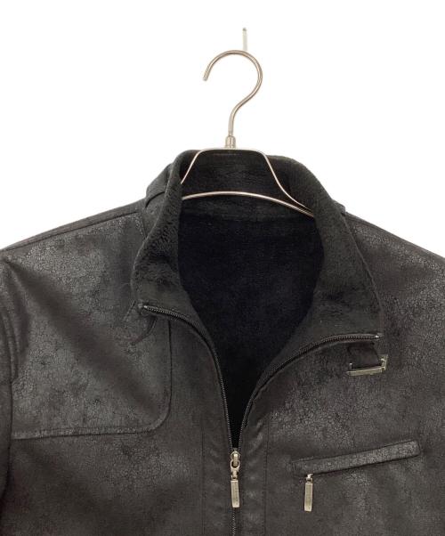 BURBERRY BLACK LABEL（バーバリーブラックレーベル）BURBERRY BLACK LABEL (バーバリーブラックレーベル) ムートンジャケット ブラック サイズ:Mの古着・服飾アイテム