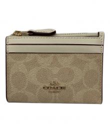 COACH（コーチ）の古着「パスケース」｜ベージュ×アイボリー
