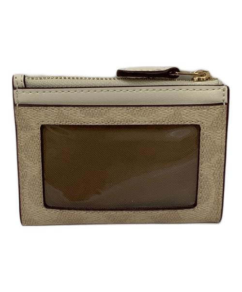 COACH（コーチ）COACH (コーチ) パスケース ベージュ×アイボリーの古着・服飾アイテム
