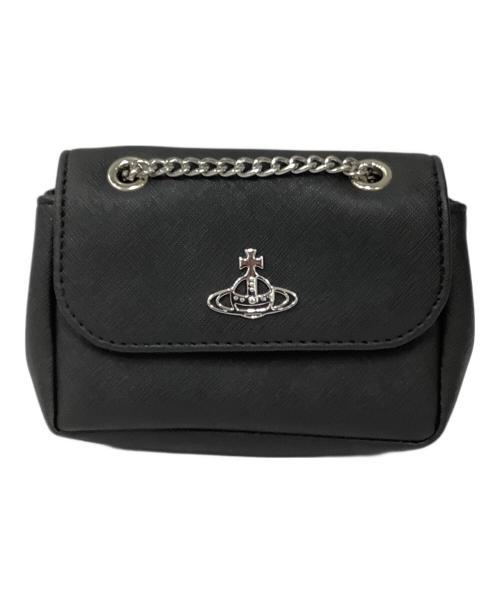 Vivienne Westwood（ヴィヴィアンウエストウッド）Vivienne Westwood (ヴィヴィアンウエストウッド) スモールチェーンショルダーバッグ ブラックの古着・服飾アイテム