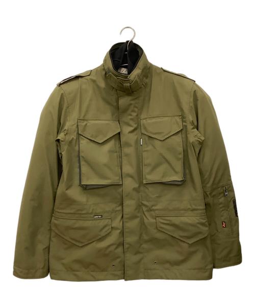 POWERAGE（パワーエイジ）POWERAGE (パワーエイジ) ライナー付きライダースジャケット オリーブ サイズ:XLの古着・服飾アイテム