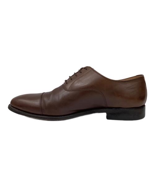 SCOTCH GRAIN（スコッチグレイン）SCOTCH GRAIN (スコッチグレイン) ストレートチップシューズ ブラウン サイズ:26.5の古着・服飾アイテム