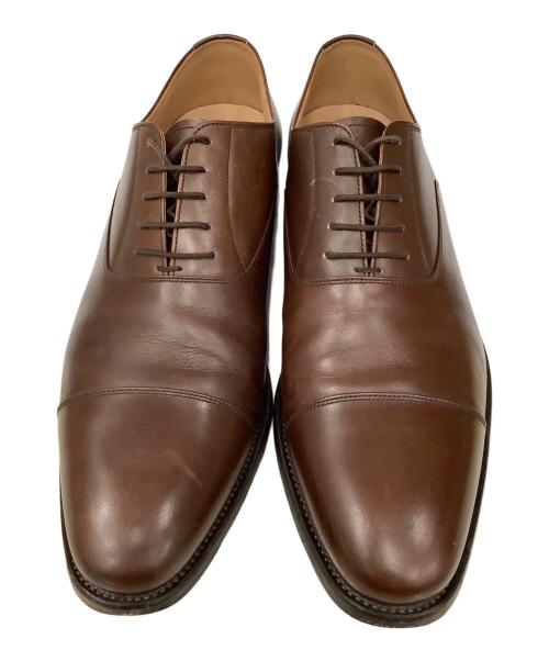 SCOTCH GRAIN（スコッチグレイン）SCOTCH GRAIN (スコッチグレイン) ストレートチップシューズ ブラウン サイズ:26.5の古着・服飾アイテム