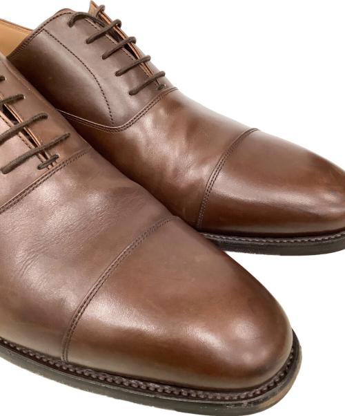 SCOTCH GRAIN（スコッチグレイン）SCOTCH GRAIN (スコッチグレイン) ストレートチップシューズ ブラウン サイズ:26.5の古着・服飾アイテム