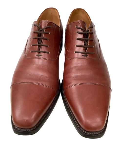 SCOTCH GRAIN（スコッチグレイン）SCOTCH GRAIN (スコッチグレイン) ストレートチップシューズ ブラウン サイズ:26.5の古着・服飾アイテム