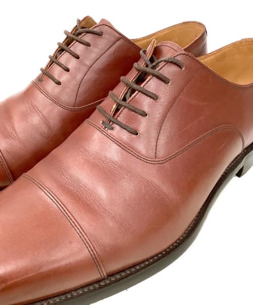 SCOTCH GRAIN（スコッチグレイン）SCOTCH GRAIN (スコッチグレイン) ストレートチップシューズ ブラウン サイズ:26.5の古着・服飾アイテム