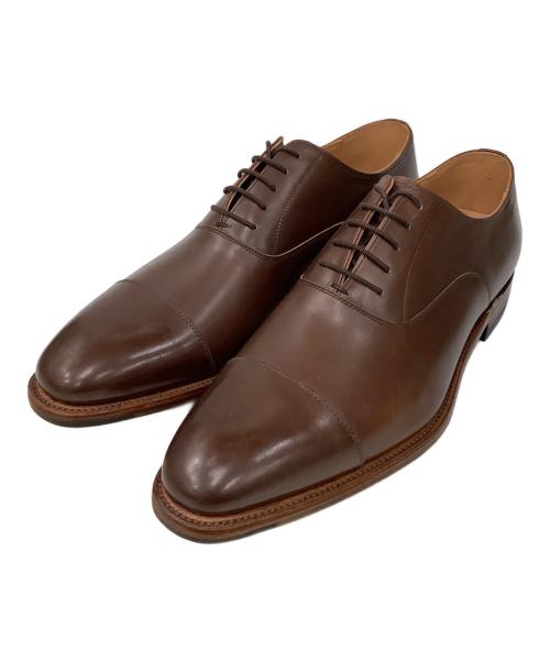SCOTCH GRAIN（スコッチグレイン）SCOTCH GRAIN (スコッチグレイン) ストレートチップシューズ ブラウン サイズ:26.5の古着・服飾アイテム