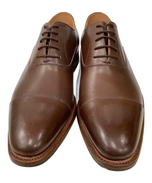 SCOTCH GRAIN（スコッチグレイン）SCOTCH GRAIN (スコッチグレイン) ストレートチップシューズ ブラウン サイズ:26.5の古着・服飾アイテム