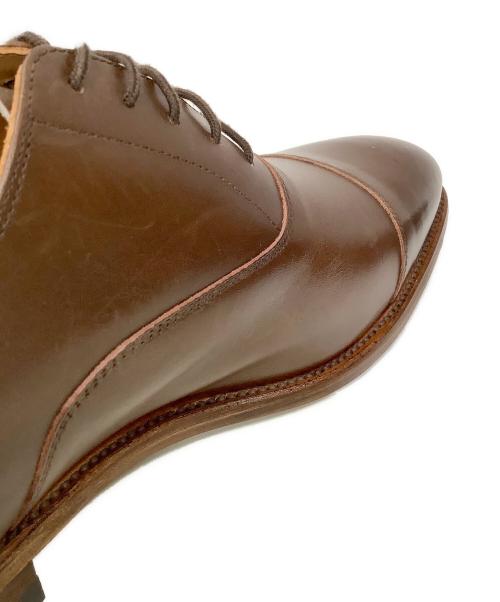 SCOTCH GRAIN（スコッチグレイン）SCOTCH GRAIN (スコッチグレイン) ストレートチップシューズ ブラウン サイズ:26.5の古着・服飾アイテム