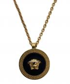VERSACEヴェルサーチ）の古着「ネックレス」｜ブラック×ゴールド