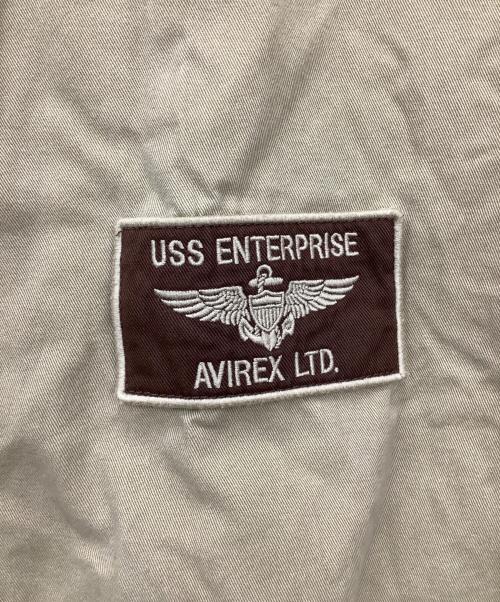 AVIREX（アヴィレックス）AVIREX (アヴィレックス) ジップアップジャケット ベージュ サイズ:XLの古着・服飾アイテム