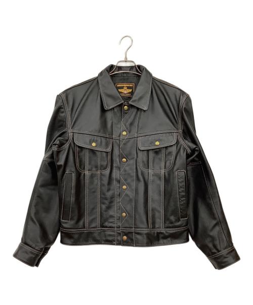 MORGAN MEMPHIS BELLE（モーガン メンフィス ベル）MORGAN MEMPHIS BELLE (モーガン メンフィス ベル) レザージャケット ブラック サイズ:Lの古着・服飾アイテム