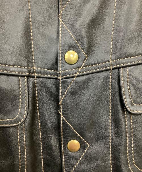 MORGAN MEMPHIS BELLE（モーガン メンフィス ベル）MORGAN MEMPHIS BELLE (モーガン メンフィス ベル) レザージャケット ブラック サイズ:Lの古着・服飾アイテム