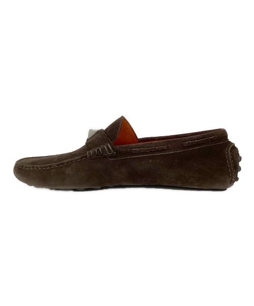 HERMES（エルメス）HERMES (エルメス) アーヴィングメドールスエードドライビングシューズ ブラウン サイズ:40 1/2の古着・服飾アイテム