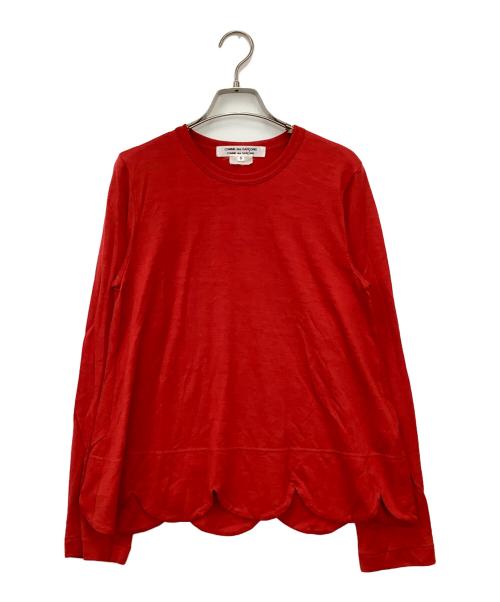COMME des GARCONS（コムデギャルソン）COMME des GARCONS (コムデギャルソン) 長袖カットソー レッド サイズ:Sの古着・服飾アイテム