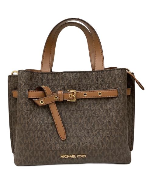 MICHAEL KORS（マイケルコース）MICHAEL KORS (マイケルコース) 2WAYバッグ ブラウンの古着・服飾アイテム
