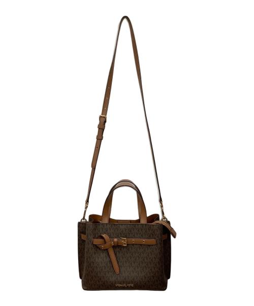 MICHAEL KORS（マイケルコース）MICHAEL KORS (マイケルコース) 2WAYバッグ ブラウンの古着・服飾アイテム