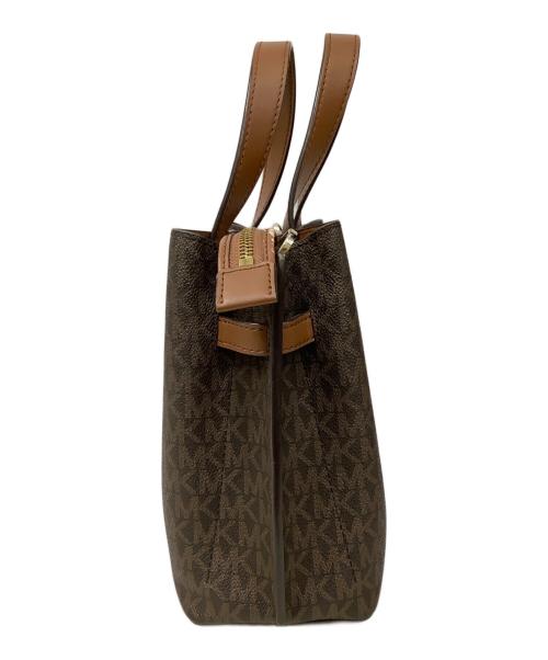MICHAEL KORS（マイケルコース）MICHAEL KORS (マイケルコース) 2WAYバッグ ブラウンの古着・服飾アイテム
