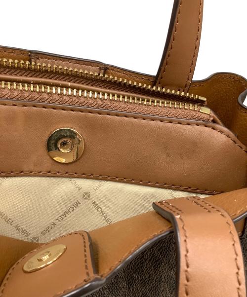 MICHAEL KORS（マイケルコース）MICHAEL KORS (マイケルコース) 2WAYバッグ ブラウンの古着・服飾アイテム