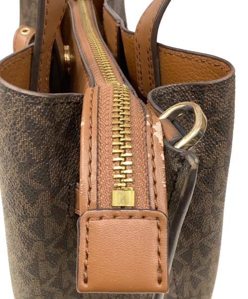 MICHAEL KORS（マイケルコース）MICHAEL KORS (マイケルコース) 2WAYバッグ ブラウンの古着・服飾アイテム