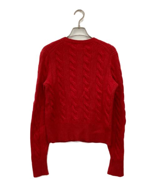 POLO RALPH LAUREN（ポロ・ラルフローレン）POLO RALPH LAUREN (ポロ・ラルフローレン) 厚手カーディガン レッド サイズ:Sの古着・服飾アイテム